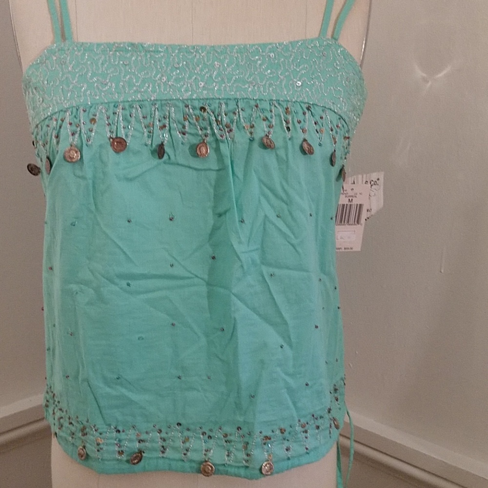 VINTAGE GUESS JEANS Lingerie Strap COTTON Tank Top UNWORN NWT